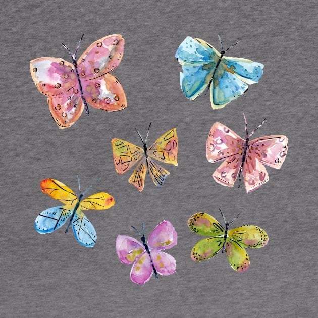 Watercolor Butterflies by SWON Design